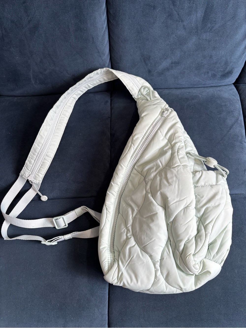 Vera Bradley Quilted Sling Crossbody Bag/ Backpack - Light Mint